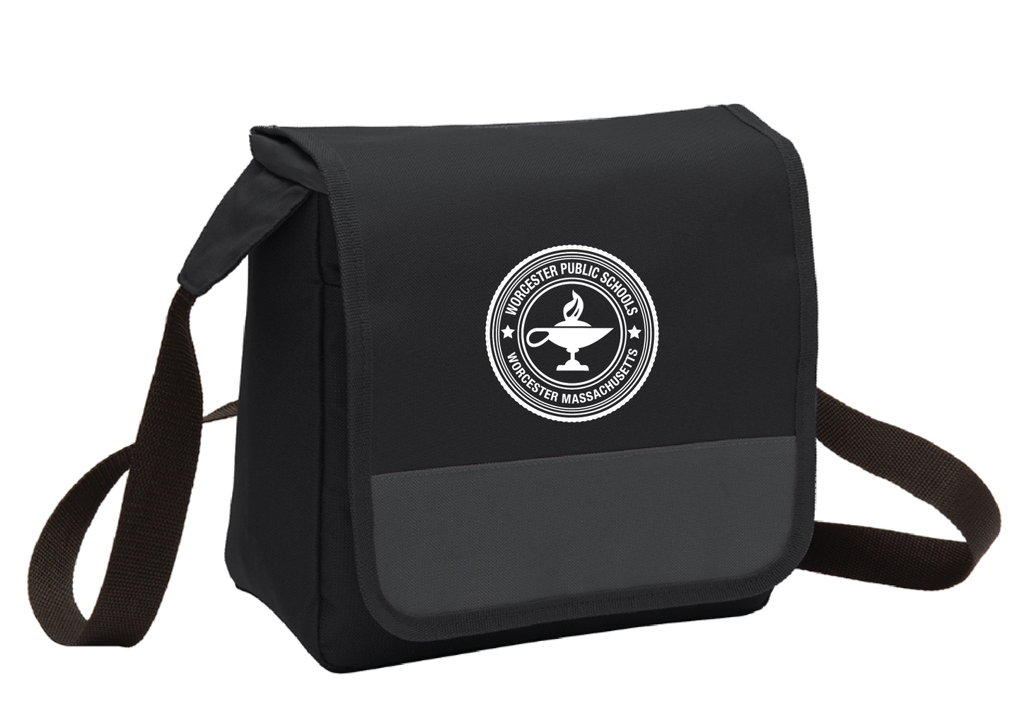 Official Worcester Public Schools LUNCH COOLER Seal- Black bag
