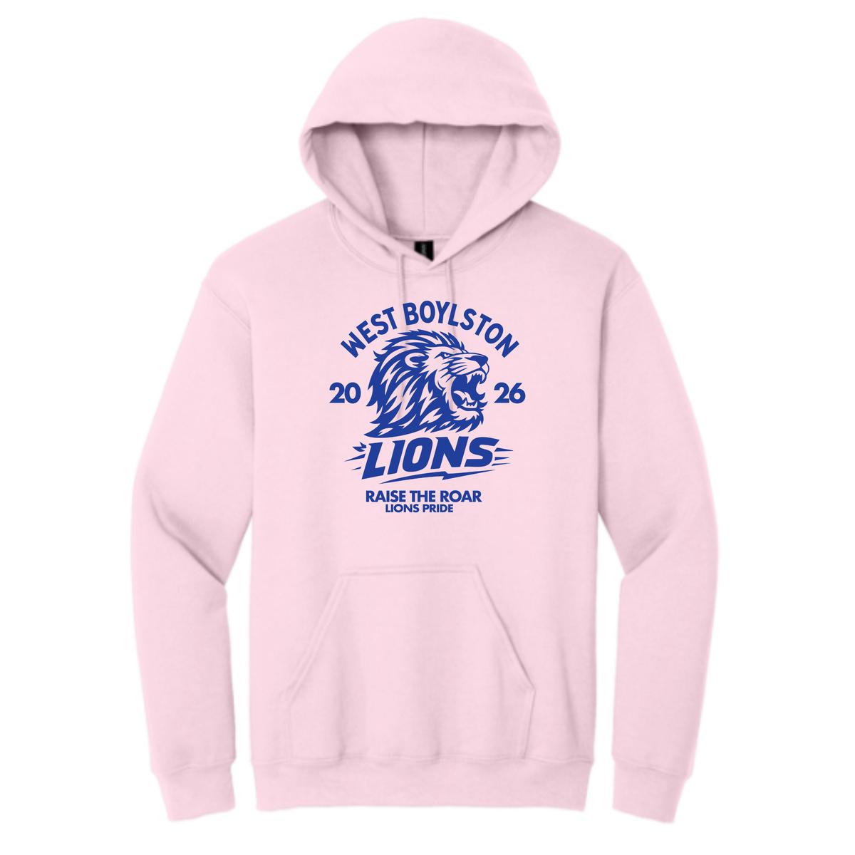 Official West Boylston Cheer Store Gildan Hoodie LION