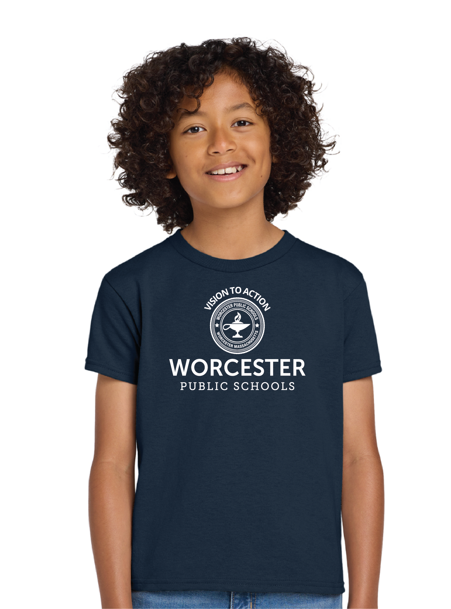 Official Worcester Public Schools Gildan T-shirt YOUTH