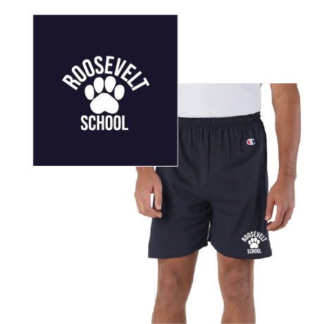 ADULT 7" INSEAM Cotton Gym Short Navy