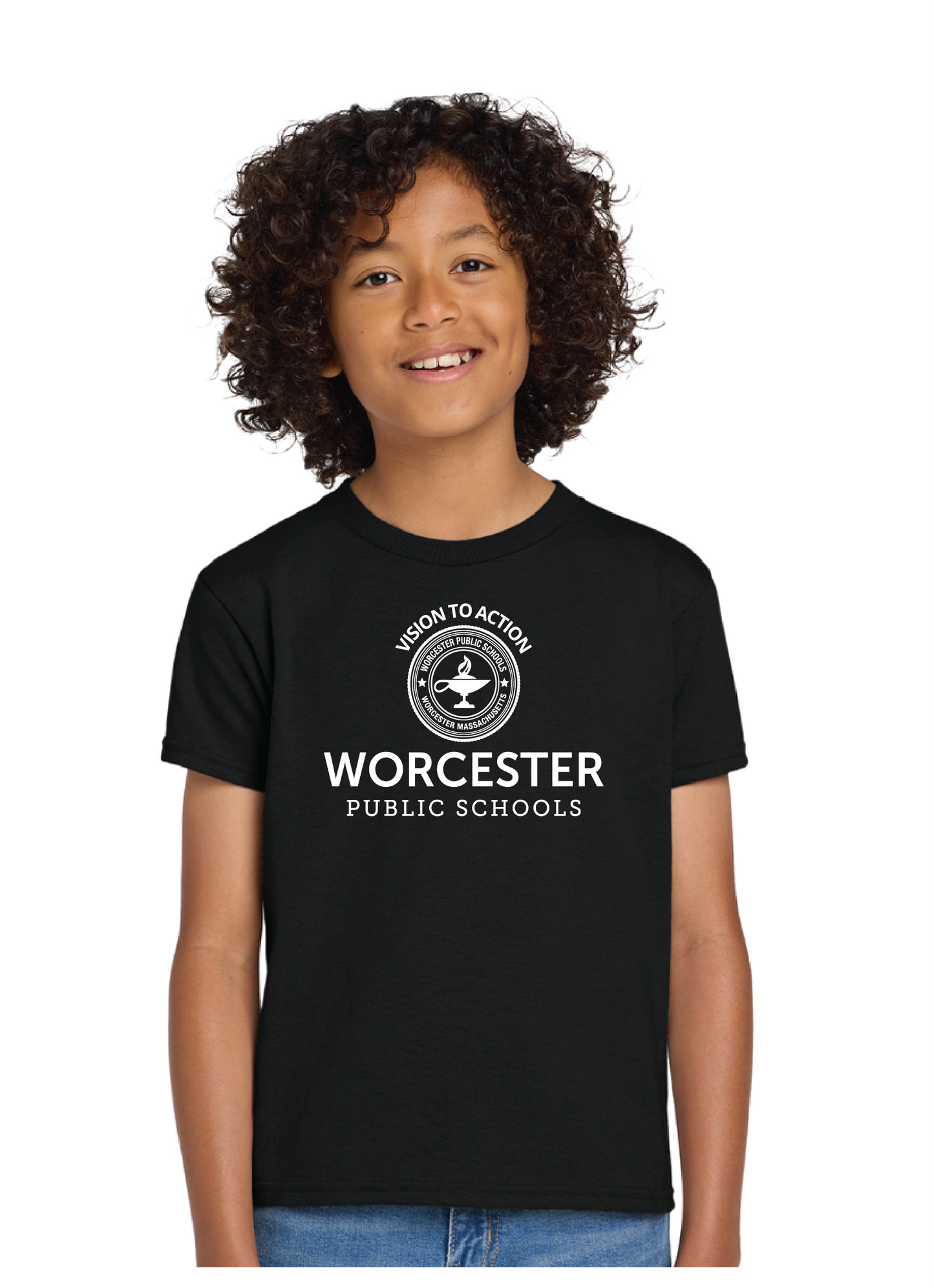 Official Worcester Public Schools Gildan T-shirt YOUTH