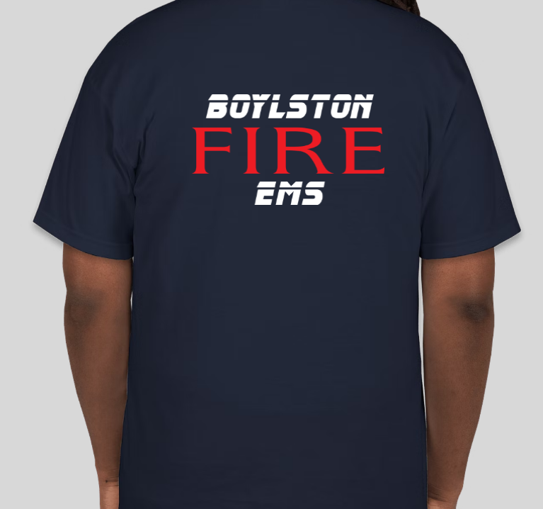 Adult Short Sleeve | Navy Blue Boylston Fire Department