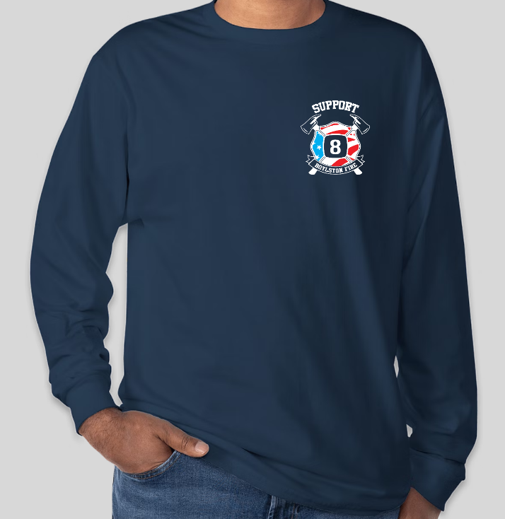 Adult Long Sleeve | Navy Blue Boylston Fire Department