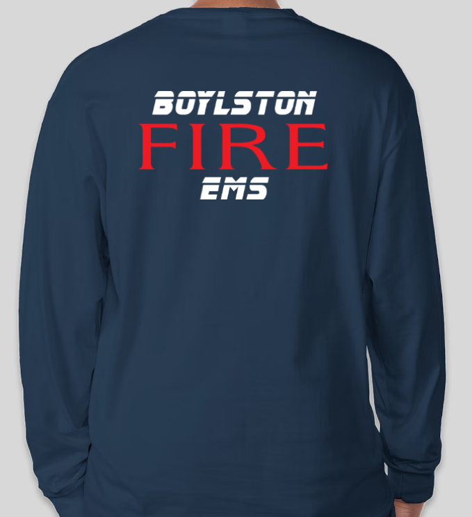 Adult Long Sleeve | Navy Blue Boylston Fire Department