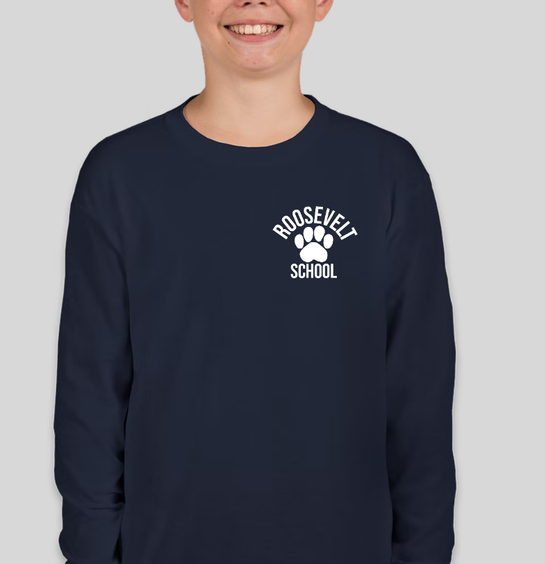 YOUTH Long Sleeve t-shirt | Navy Blue