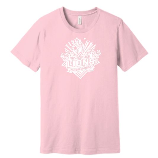 Official West Boylston Cheer Store Bella+ Canvas T-shirt LION