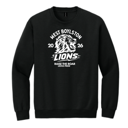 Official West Boylston Cheer Store Gildan Crewneck Lion