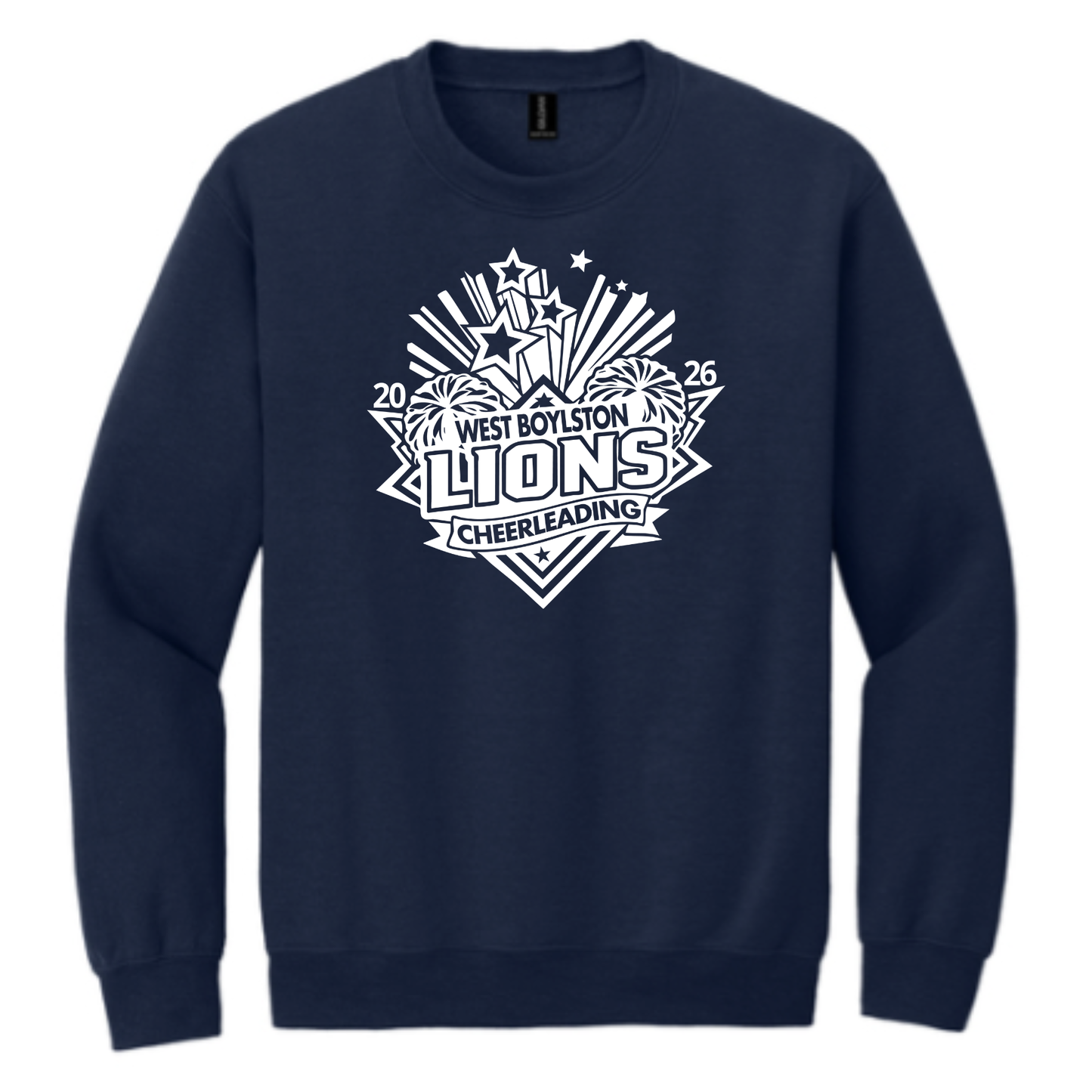 Official West Boylston Cheer Store Gildan Crewneck Cheer