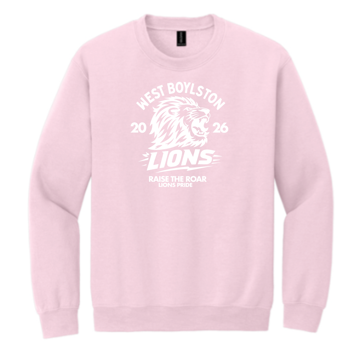 Official West Boylston Cheer Store Gildan Crewneck Lion