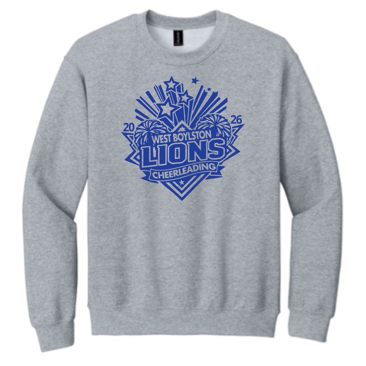 Official West Boylston Cheer Store Gildan Crewneck Cheer