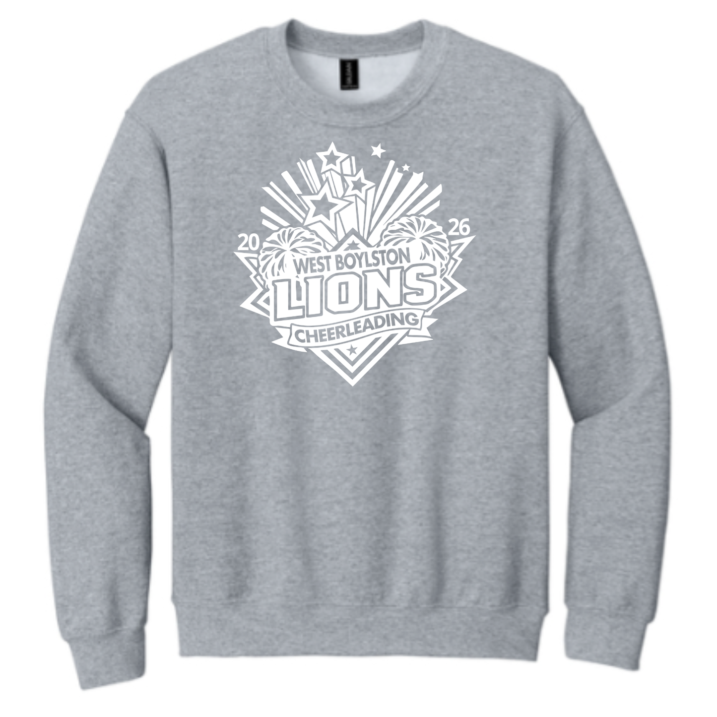 Official West Boylston Cheer Store Gildan Crewneck Cheer