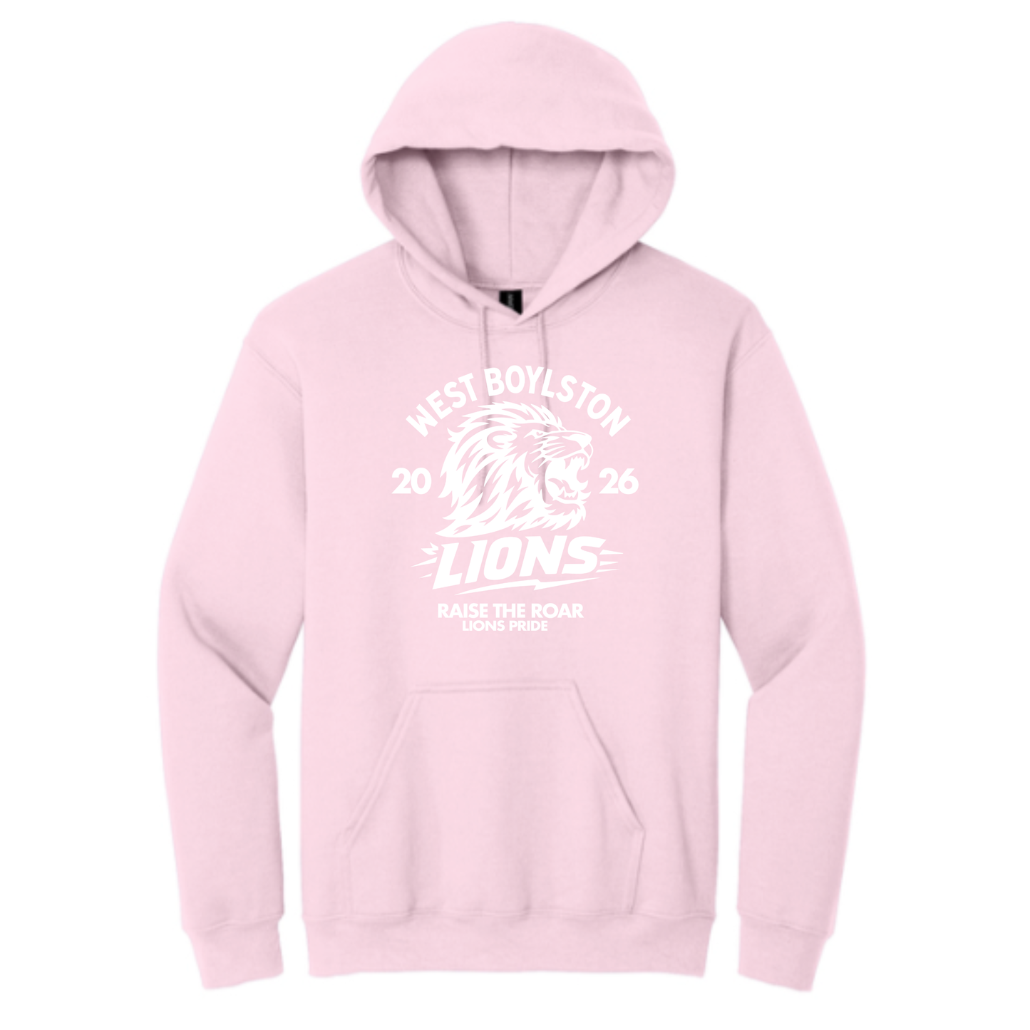 Official West Boylston Cheer Store Gildan Hoodie Lion