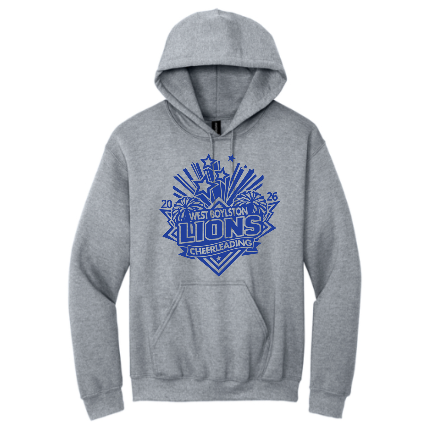 Official West Boylston Cheer Store Gildan Hoodie Cheer