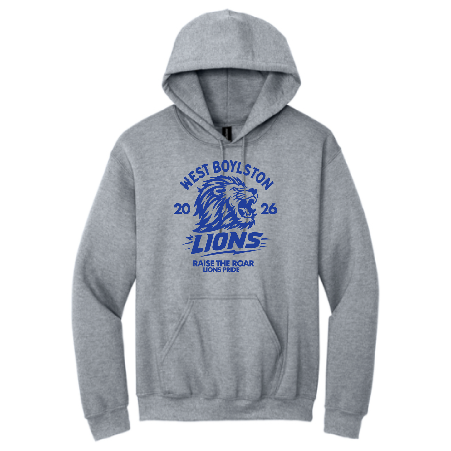 Official West Boylston Cheer Store Gildan Hoodie Lion