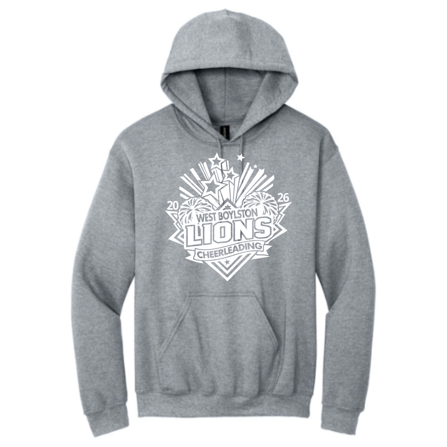 Official West Boylston Cheer Store Gildan Hoodie Cheer