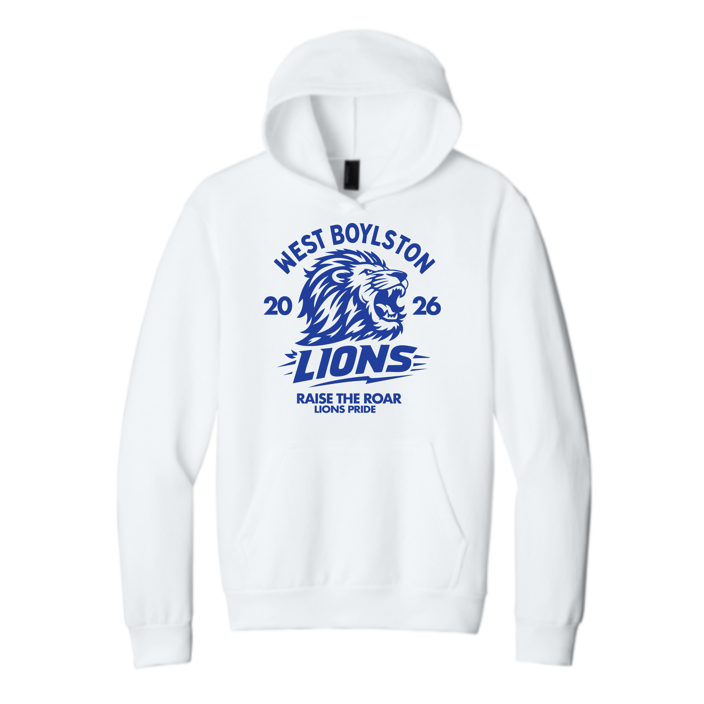 Official West Boylston Cheer Store Gildan Hoodie Lion
