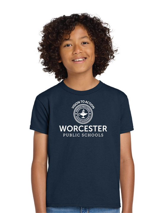 Official Worcester Public Schools Gildan T-shirt YOUTH