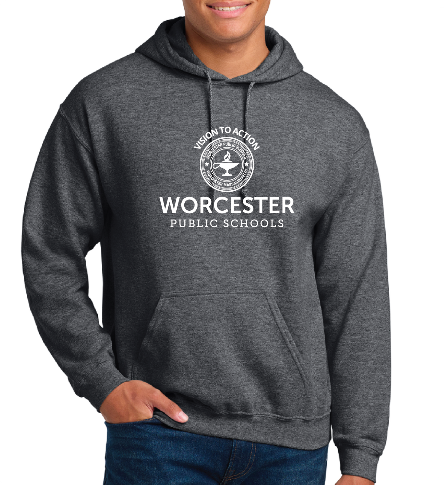 Official Worcester Public Schools Gildan Sweatshirt