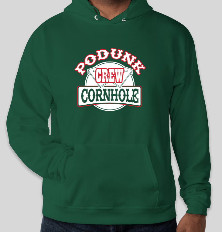 Adult Hoodie | Podunk- Forest Green