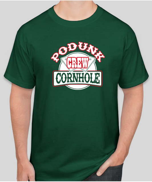 Adult t-shirt | Podunk Forest Green front image