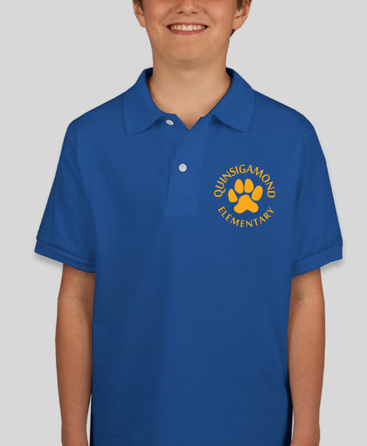 Quinsigamond YOUTH Polo Shirt | Royal Blue